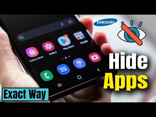 How to hide apps on Samsung | How To Hide Apps in Any Samsung Phone