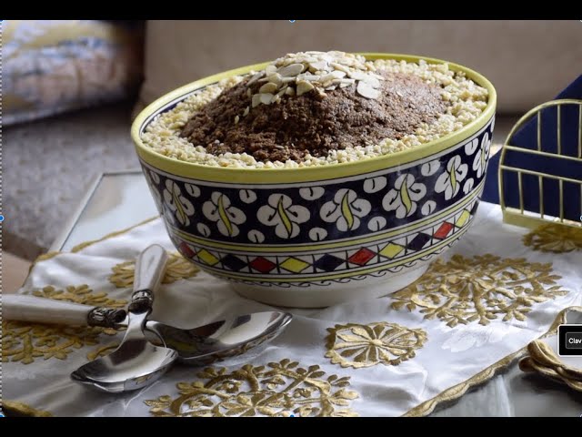 SEFOUF  ou SELOU Healthy سفوف أو سلو صحيsans Farine Blanche et sans Beurre بدون زبدة وبدون دقيق أبيض