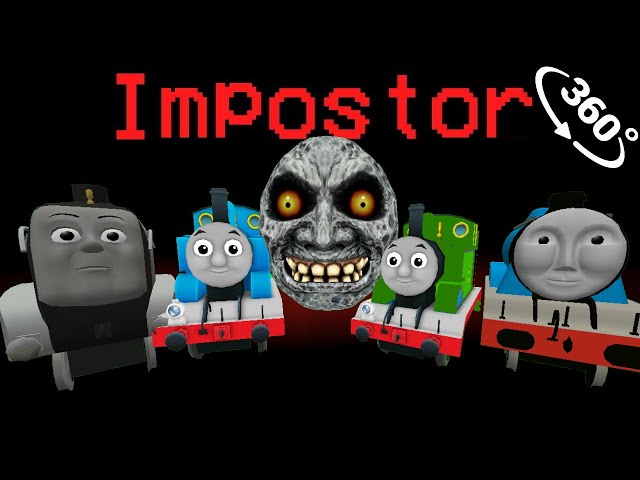 SCARY MOON Impostor vs THOMAS and FRIENDS in 🚀 Among Us Minecraft 360°