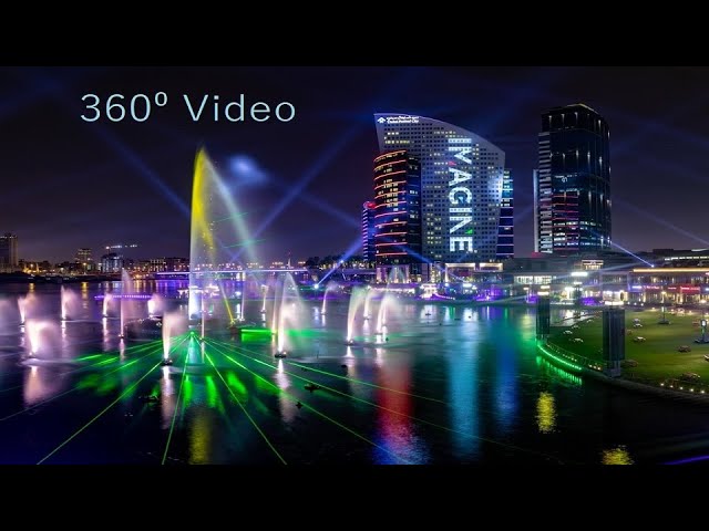 IMAGINE laser & light show at Dubai Festival city mall 360⁰ video