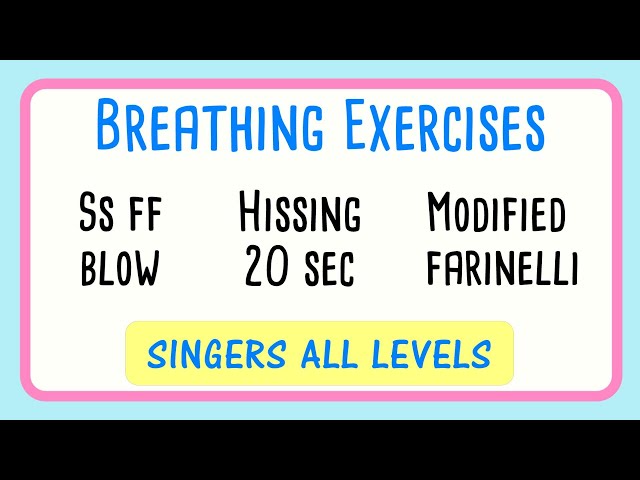 😮💨 Three Breathing Exercise Compilation | Singers All Levels