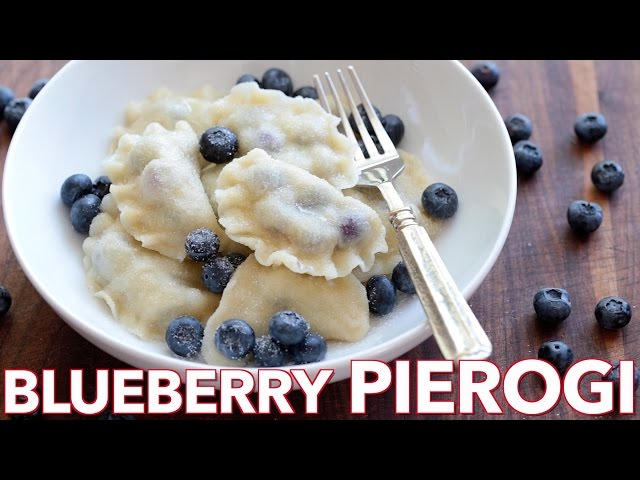 How to Make Blueberry Pierogi (Vareniki) with Homemade Dough