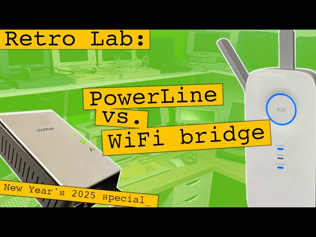 Connecting My Retro PC Network: PowerLine vs. WiFi Bridge [New Year's 2025 Special]