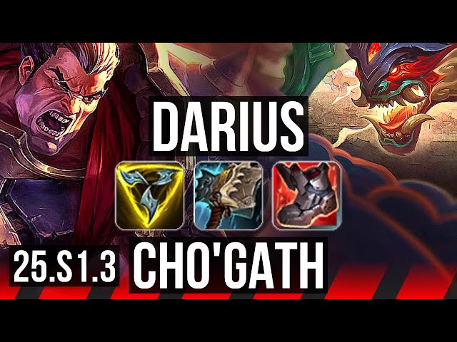 DARIUS vs CHO'GATH (TOP) | KR Grandmaster | 25.S1.3