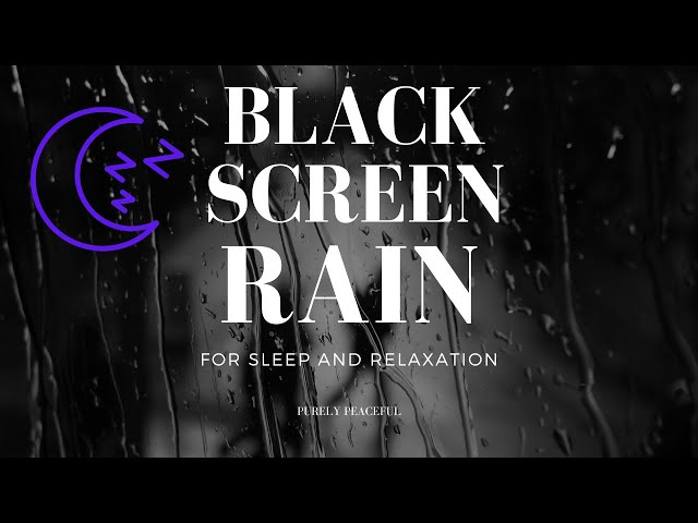 10 HOURS RAIN - Black Screen | Sleep Instantly, Stress Relief, ASMR Sounds