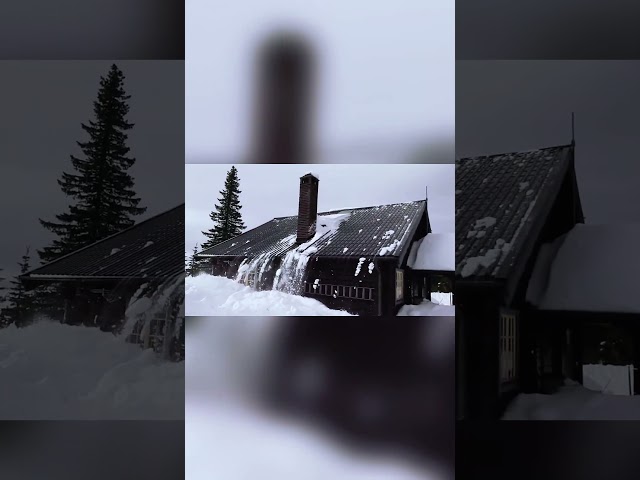 Roof Snow Release Caught on Camera