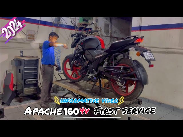 2024 latest Apache 160 4v  1st service  || full service guide || adorable travelers