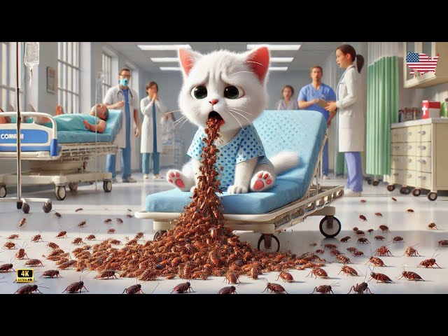 🐾Kitten Shock Experience at a Hamburger Restaurant in San Francisco P4😿#cat #ai #catlover #catvideos