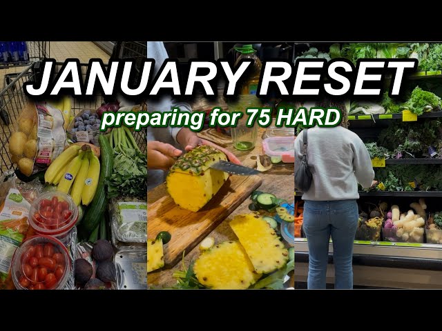 JANUARY RESET | cleaning, 75 HARD prep, groceries… | Chelcy July