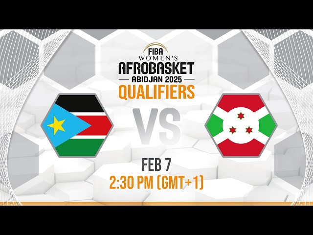 South Sudan v Burundi | Full Basketball Game | FIBA Women's AfroBasket 2025 Qualifiers