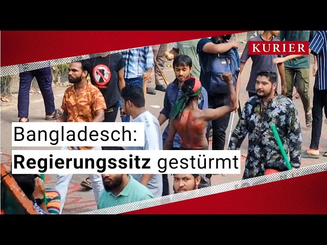 Bangladesch: Regierungssitz gestürmt, Premier tritt zurück