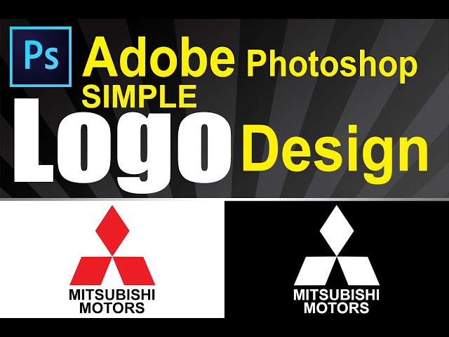 Adobe Photoshop 9th Simple MITSUBISHI Logo Design