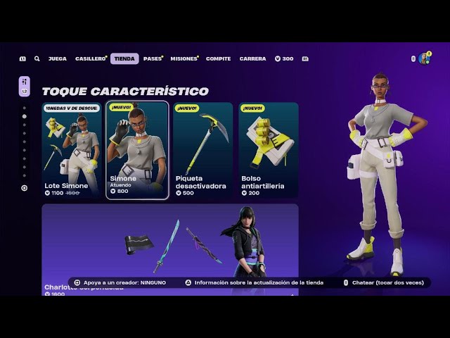 NUEVO LOTE "SIMONE" A FORTNITE! TIENDA HOY 31 DE ENERO EN PS5 PRO