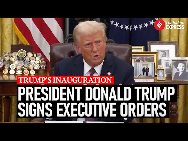 LIVE: President Donald Trump Signs Executive Orders Pardoning About 1,500 Jan 6 Rioters