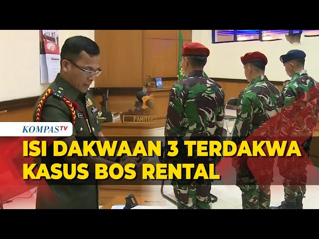 [FULL] Sidang Perdana Tiga Terdakwa Kasus Penembakan Bos Rental Mobil di Pengadilan Militer Jakarta