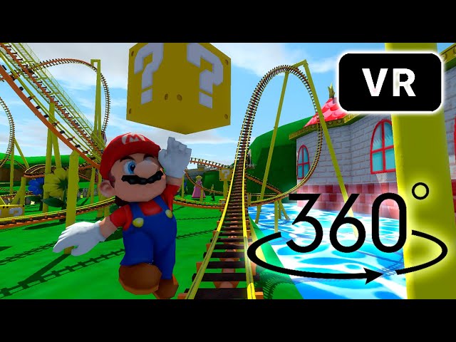 ▶VR 360° SUPER MARIO #2 ROLLER COASTER 360🔥│EXTREME ROLLER COASTER│360 VIDEO #vr360 #mariobros