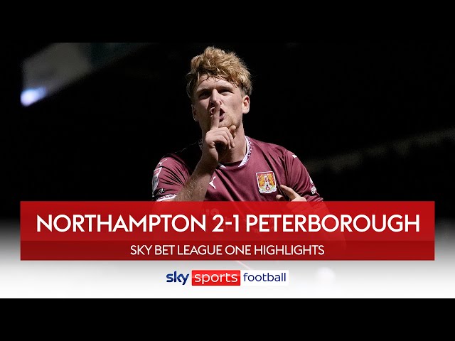 Cobblers exit relegation zone after McGeehan double | Northampton 2-1 Peterborough | EFL Highlights