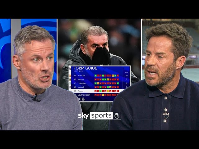 "That is relegation form." | Super Sunday panel assess the situation at Spurs after Leicester defeat