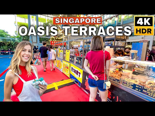 Singapore Newest Street Food Market at Punggol Oasis Terraces 🍔🌭🍟