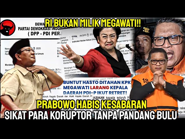 SEDANG VIRAL-PRABOWO HABIS KESABARAN,SIKAT PARA KORUPTOR,HINGGA MANTAN PRESIDEN