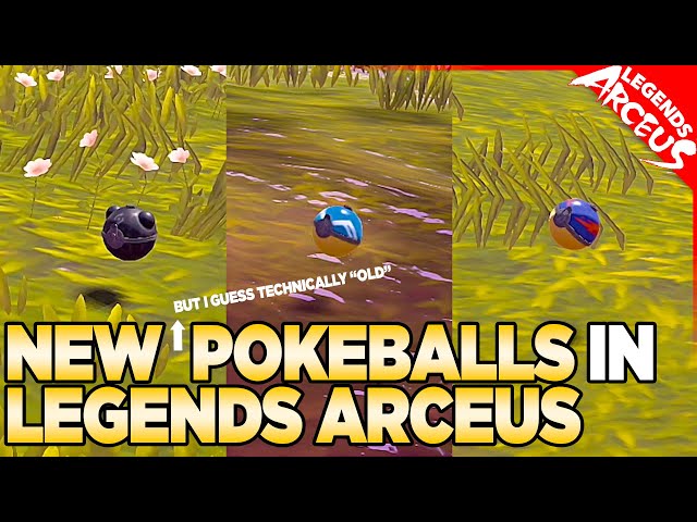 The New Pokeballs in Pokemon Legends Arceus