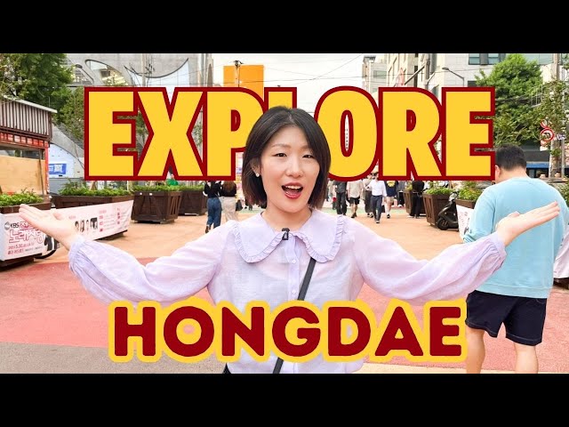 Discover the Secrets of Hongdae🔎 Learn Korean While Exploring the Streets🗺️ Day 5