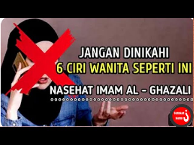 Tidak Semua Boleh Dinikahi - Jangan Nikahi 6 Ciri Perempuan ini #tahukahkamu #fyp #dakwah #fakta