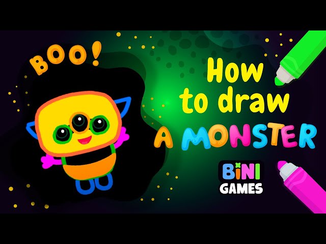 Halloween | How to draw a monster