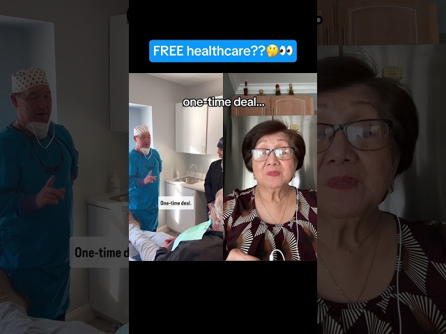 Grandma Reacts to “Free” Healthcare… Is This Too Good to Be True?! 🤔😂 | #ZysikDentistry #Shorts