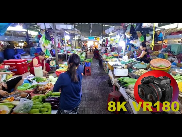 WALKING through SAIGONS MASSIVE LOCAL MARKETS Hoa Binh Market in VIETNAM 8K 4K VR180 3D Travel