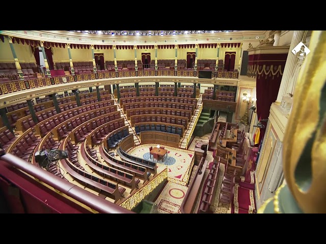 La planta del salón de sesiones del Congreso y del Senado