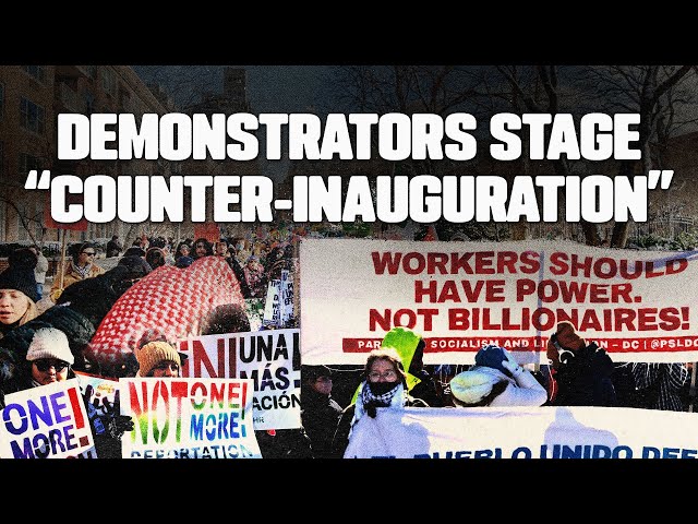 NYC stages “counter-inauguration” on first day of Trump presidency