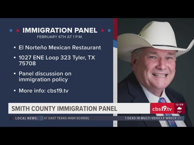 WATCH LIVE: Smith County Sheriff Larry Smith, experts host immigration panel