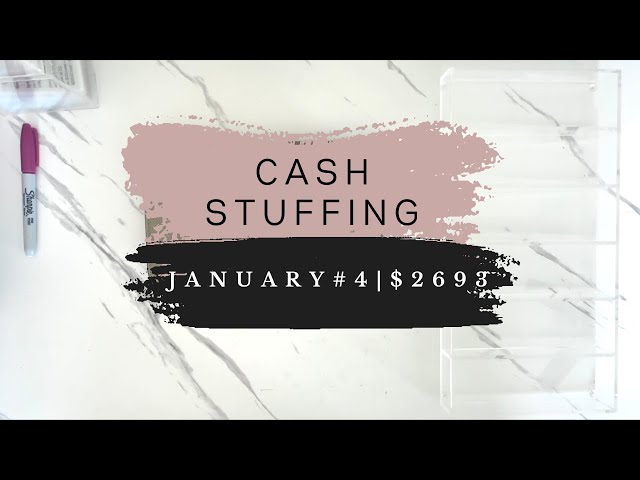 Cash Stuffing | January #4  | $2693 | Envelope Stuffing