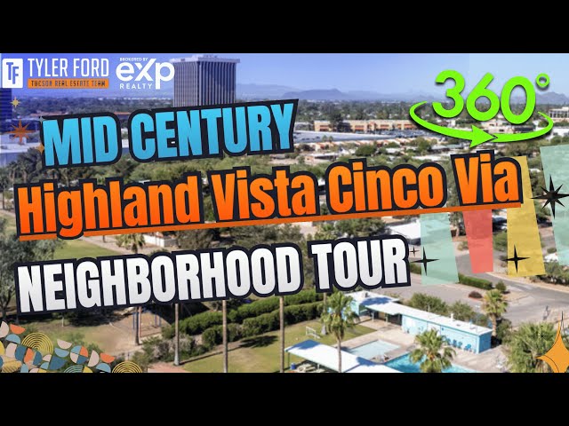 Explore Highland Vista Cinco Via Mid-Century Neighborhood - 360 Tour