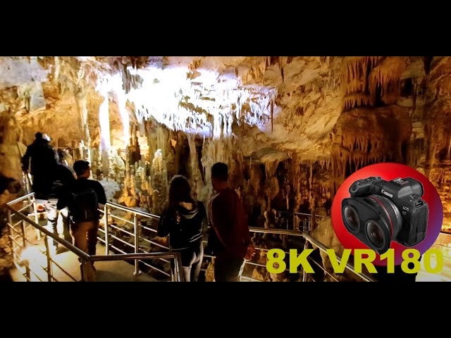 KOUTOUKI CAVE in Paiania in GREECE only a few Euro for a tour 8K 4K VR180 3D Travel Videos ASMR