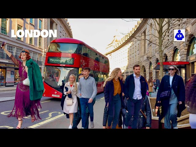 London Walk 🇬🇧 Oxford Circus, Regent Street to Piccadilly Circus | Central London Walking Tour