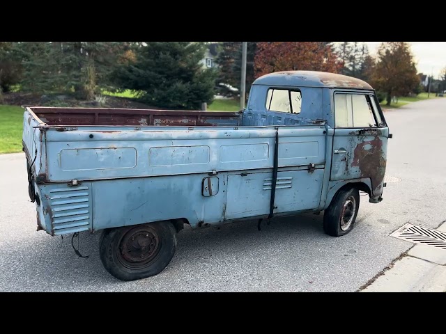 1957 Volkswagen single cab  walk around Alberta rescue.