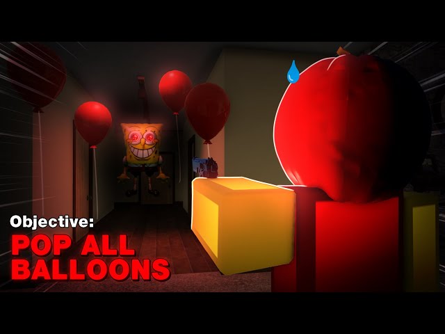 THE CREEPY SPONGEBOB BALLOON ROBLOX HORROR GAME