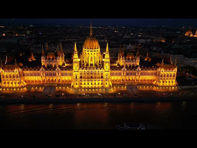 Aerial Highlights of the Viking Grand European River Cruise | Amsterdam to Budapest in 4K