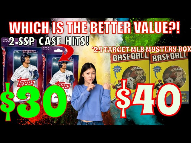 Baseball Cards Box Break Video | TOPPS HANGER BOX v NEW TARGET MYSTERY BOX | PULLED 2 TUFF CASE HITS