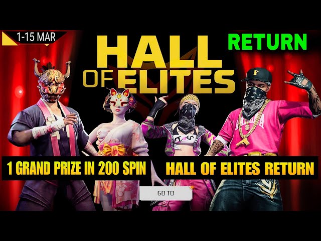 HALL OF ELITES RETURN KAB AAYEGA || HIP HOP   BUNDLE RETURN KAB AAYEGA || FF UPCOMING EVENTS