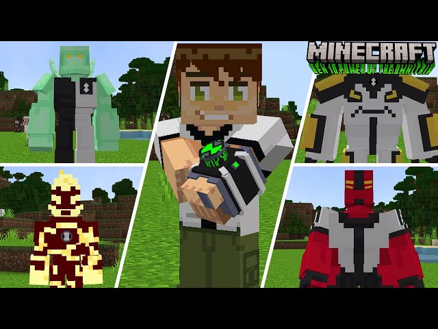 SAIU!!!UMA DAS MELHORES ADDON DE BEN 10 PARA MINECRAFT PE!!😱😱😱(Ben 10 Power of The Omnitrix V1)