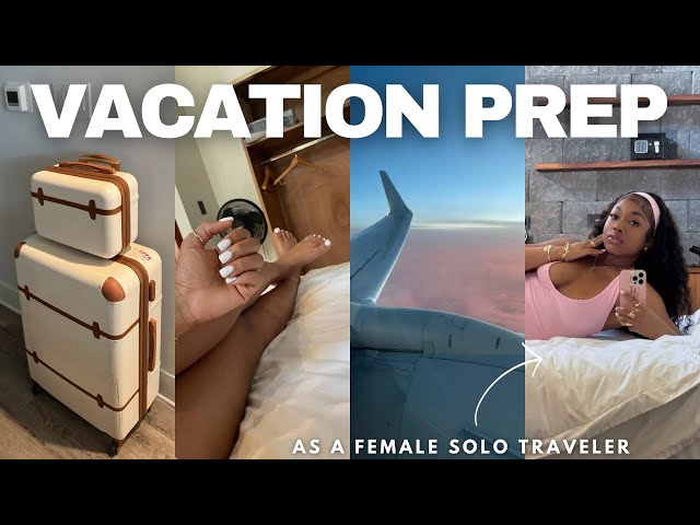 PREP W ME FOR MY INTERNATIONAL SOLO TRIP ✈️ | nails, hairs, wax, *solo travel tips*, packing +more