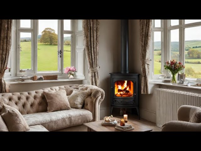 Cottage Calm Soothing Music Study Relaxing Escape 3 Hours of English Countryside Cozy Fireplace