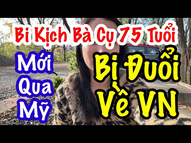 Bi Kịch Bà Cụ 75 Tuổi. Mới Qua Mỹ. Tưởng Được Hưởng Già. Ai Ngờ Bị Đuổi Về Vn. Ko Cho Ở Nữa.