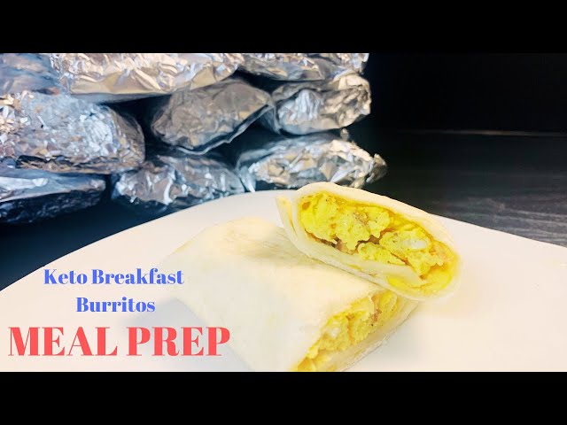 Meal Prep | Keto Breakfast Burritos Meal Prep