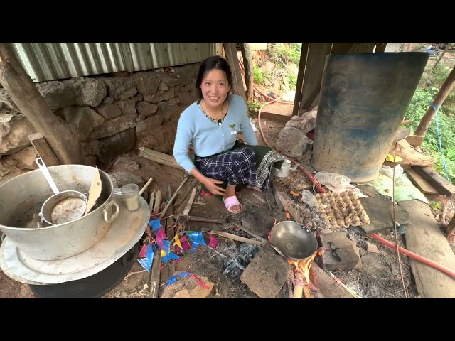 village life of nepal nepali village life cooking chicken village style local chicken curry village