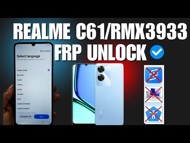 Realme C61 / RMX3933 FRP Unlock tool /UMT TOOL #frpbypass #frp_solution #frpunlock