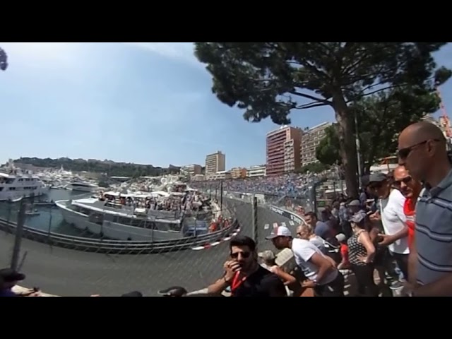 360 degree video of Monaco F1 3rd Practice